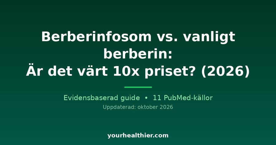 Berberinfosom vs. vanligt berberin: Är det värt 10x priset? (2026)