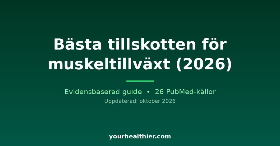 Bästa tillskotten för muskeltillväxt (2026)