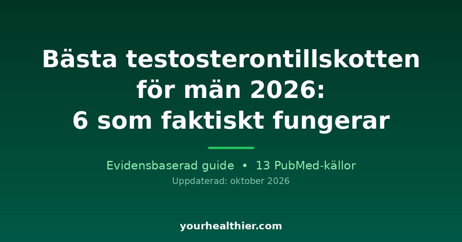 Bästa testosterontillskotten för män 2026: 6 som faktiskt fungerar