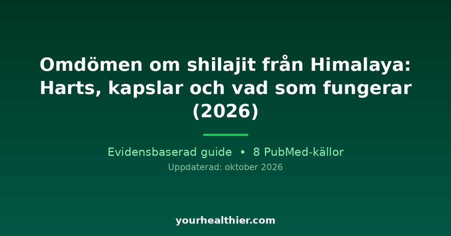 Omdömen om shilajit från Himalaya: Harts, kapslar och vad som fungerar (2026)